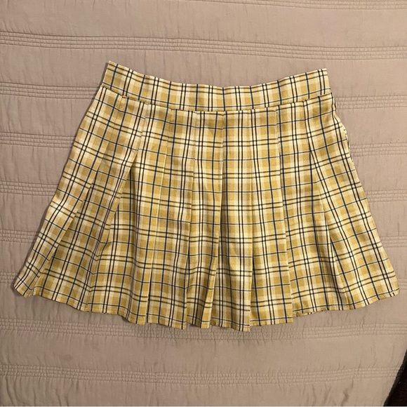 Cotton Candy Dresses & Skirts - Cotton Candy Yellow Plaid Mini Skirt
